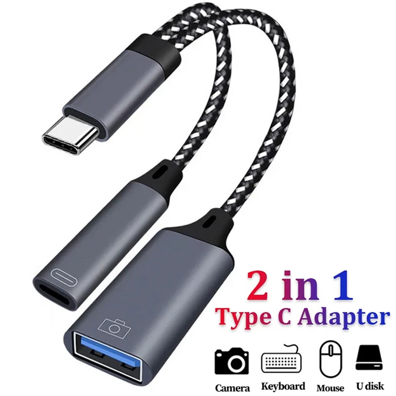 Cable Lock Laptop - 2 In 1 USB C OTG