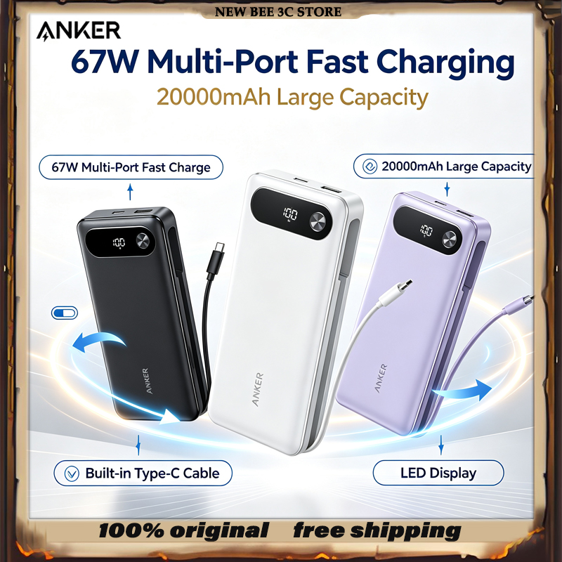 Cable Lock Laptop - Anker Power Bank 65W 20000mAh Fast