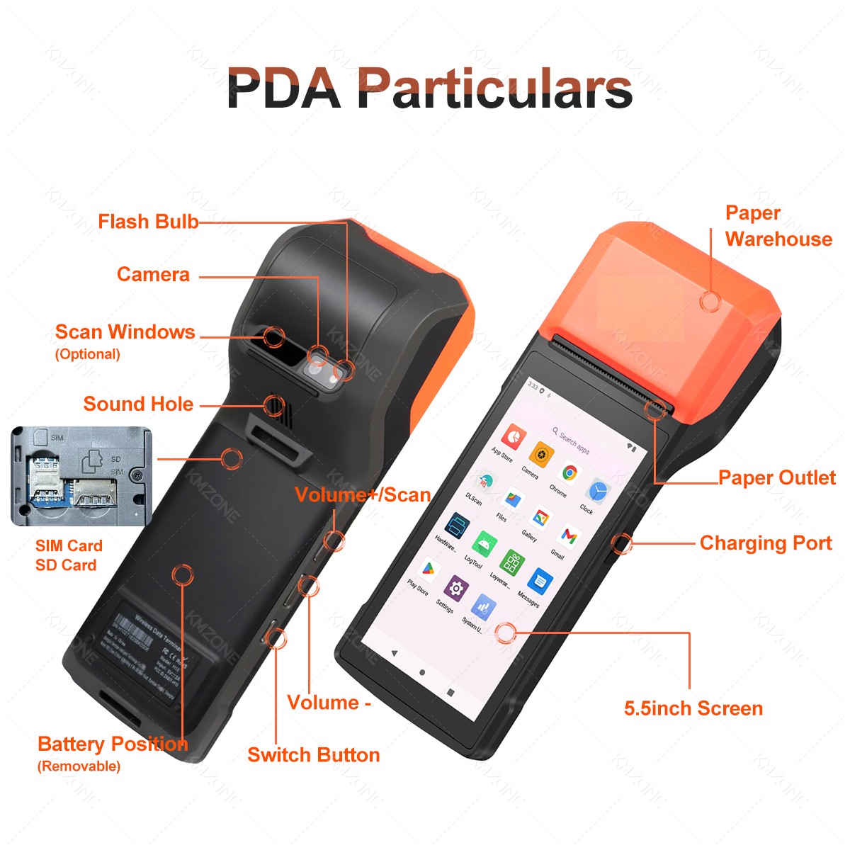 Handheld Android 13/14 PDA Pri - огляд і ціна Cash Drawer Pos