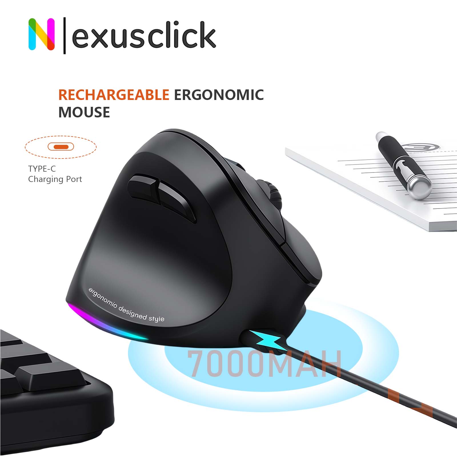 Meetion Mishen Bluetooth Left- - огляд і ціна Ergonomic Mouse Vertical