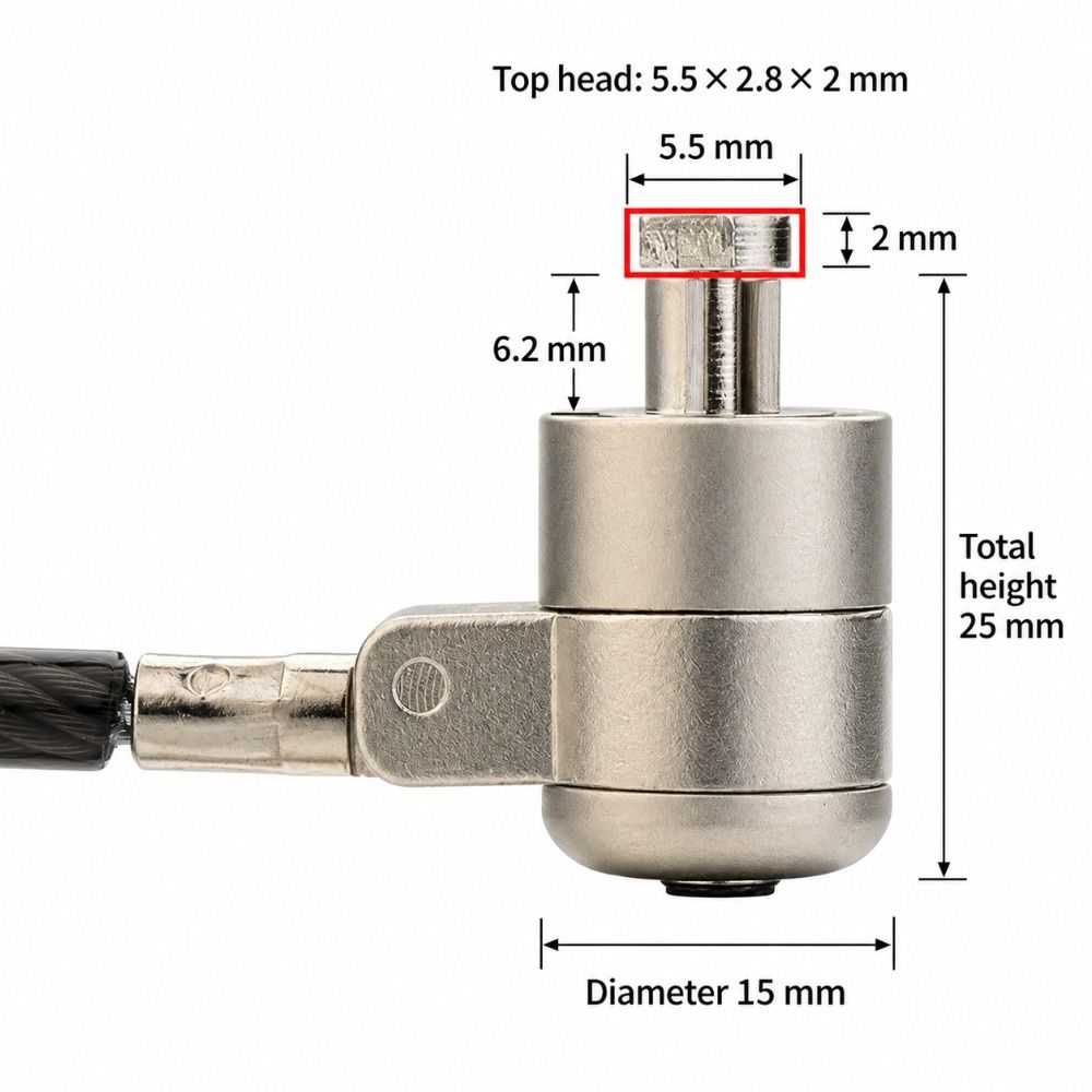 Heavy Duty Steel Lock Laptop C - огляд і ціна Cable Lock Laptop