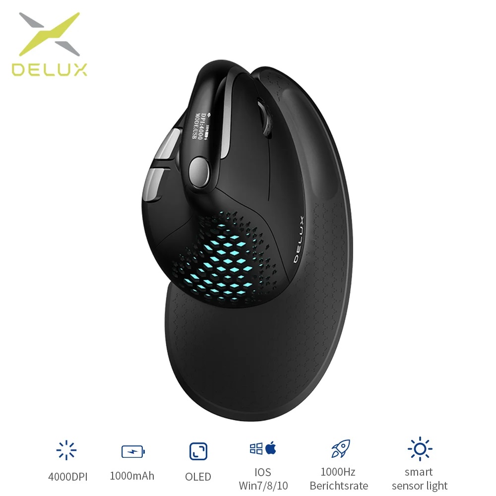 Delux M618XSD Seeker Ergonomic - огляд і ціна Ergonomic Mouse Vertical