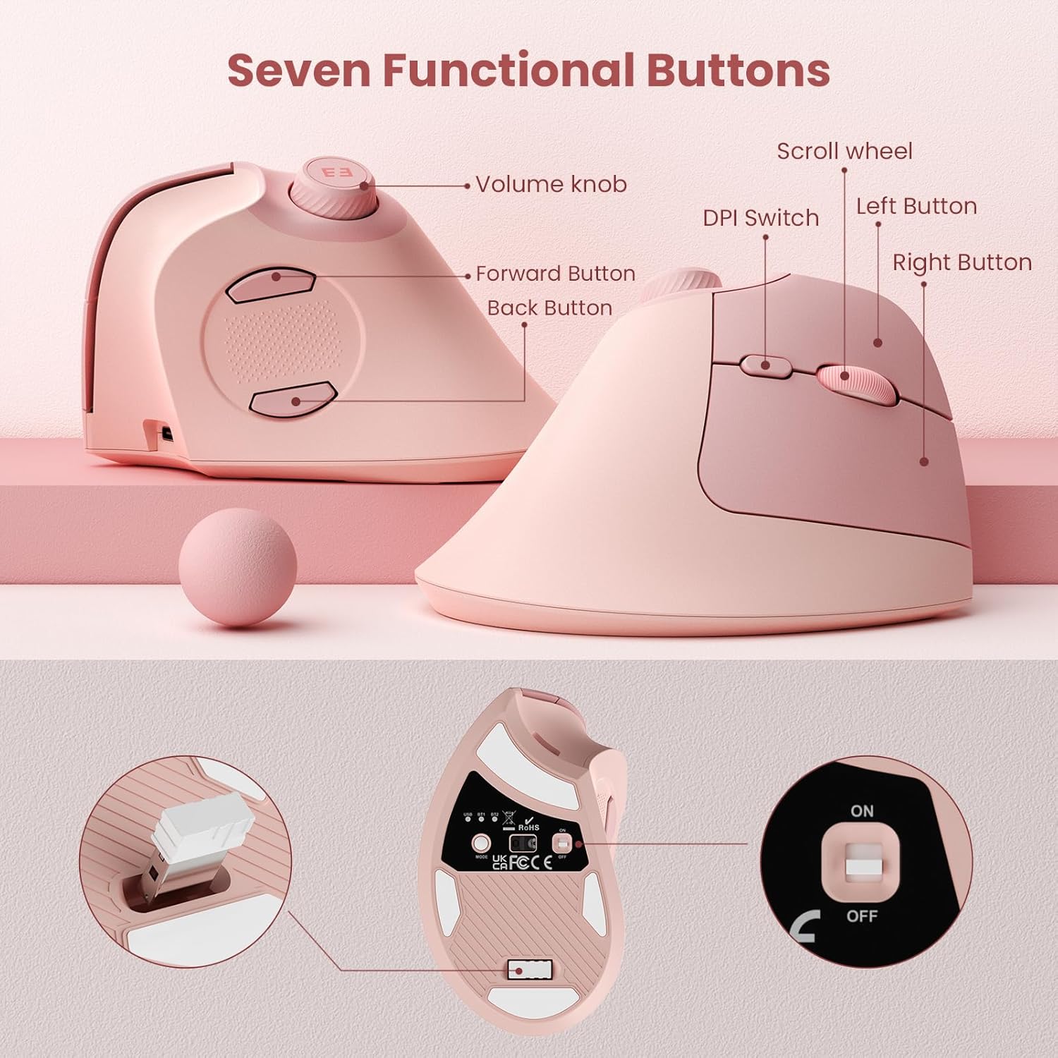 Seenda Ergonomic Bluetooth 2.4 - огляд і ціна Ergonomic Mouse Vertical