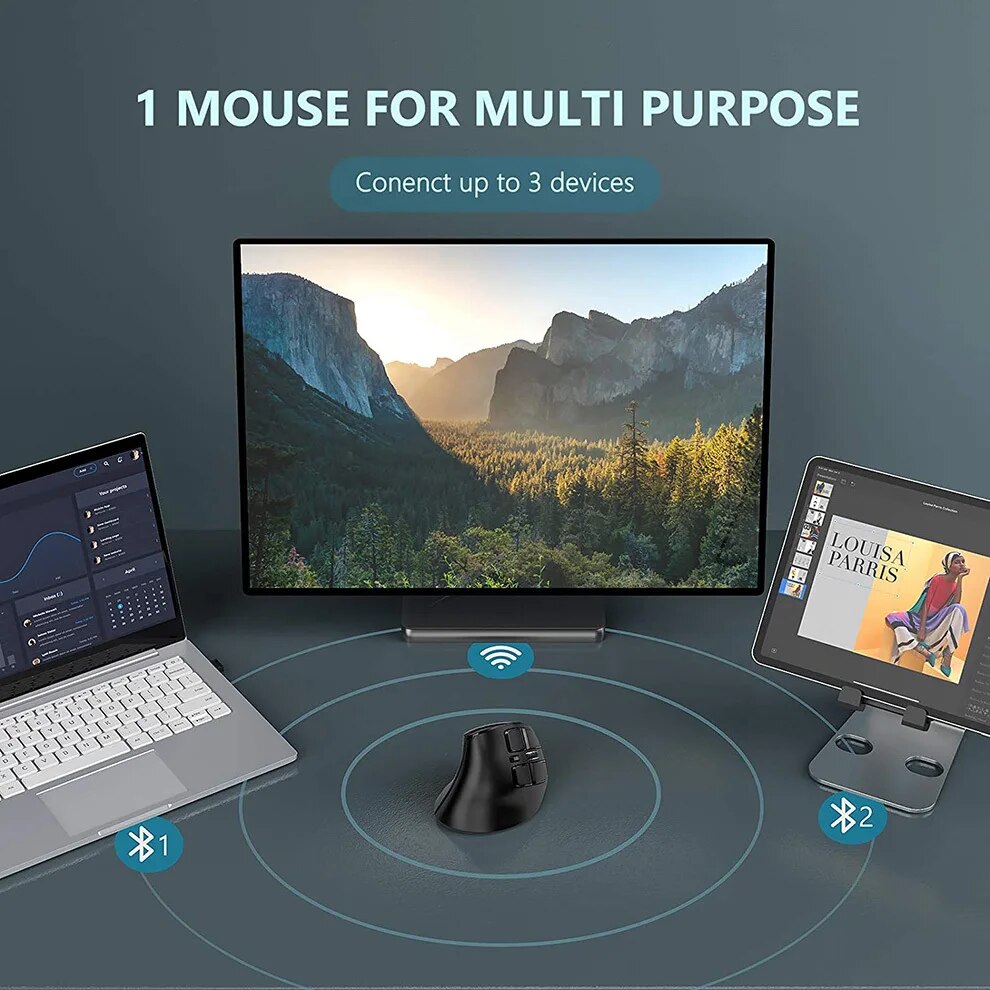 JOMAA 2.4G Wireless Mouse Rech - огляд і ціна Ergonomic Mouse Vertical
